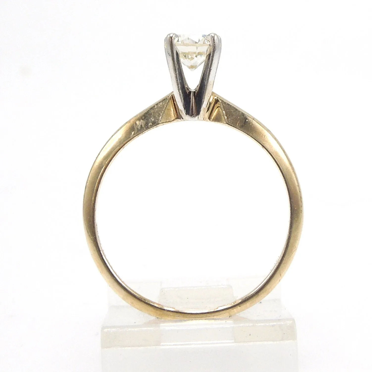 0.47ct Diamond Solitaire in 14K Yellow Gold
