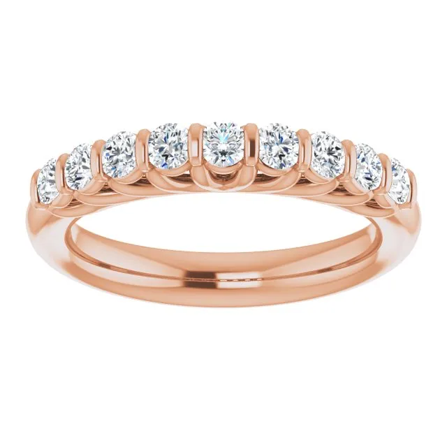 0.50 ct. Round Cut Diamond Wedding Band