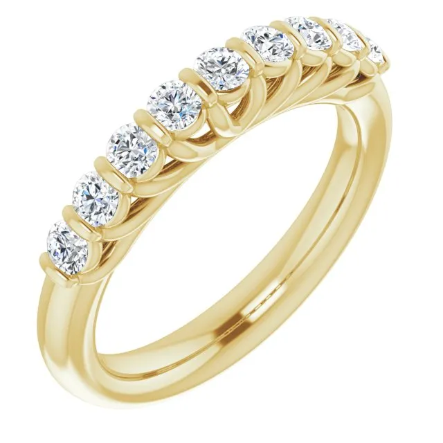0.50 ct. Round Cut Diamond Wedding Band