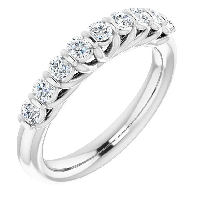 0.50 ct. Round Cut Diamond Wedding Band