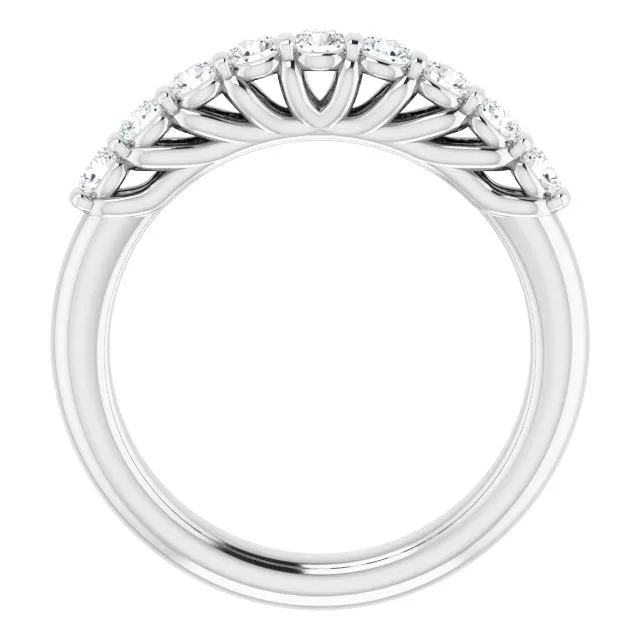 0.50 ct. Round Cut Diamond Wedding Band