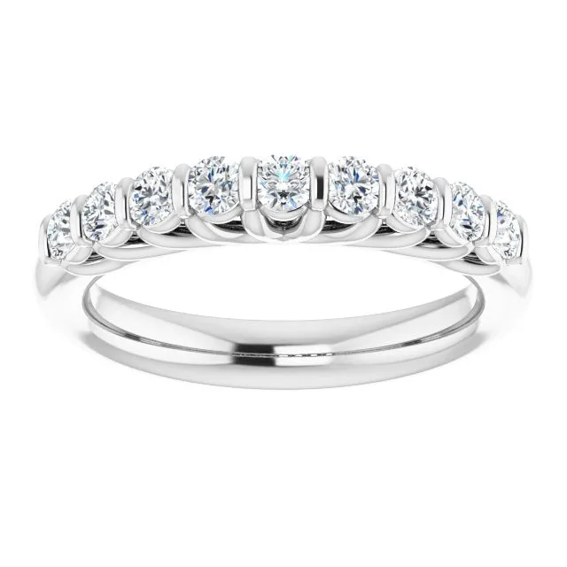 0.50 ct. Round Cut Diamond Wedding Band