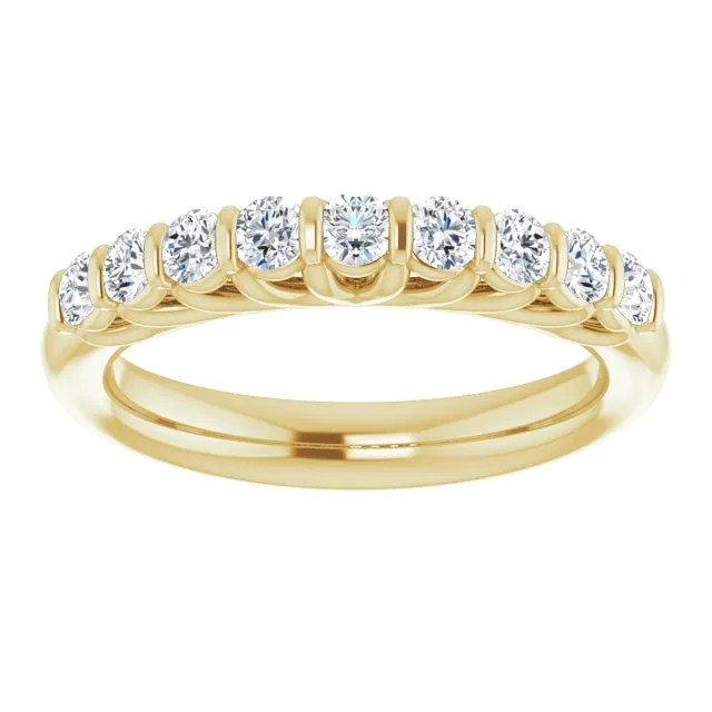 0.50 ct. Round Cut Diamond Wedding Band