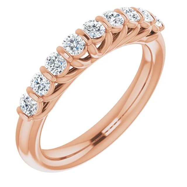 0.50 ct. Round Cut Diamond Wedding Band