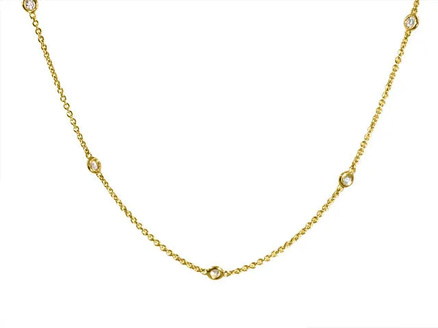0.58ct tw Diamond by Yard Necklace