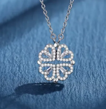 0603 - Magnetic Heart/Clover Pendant