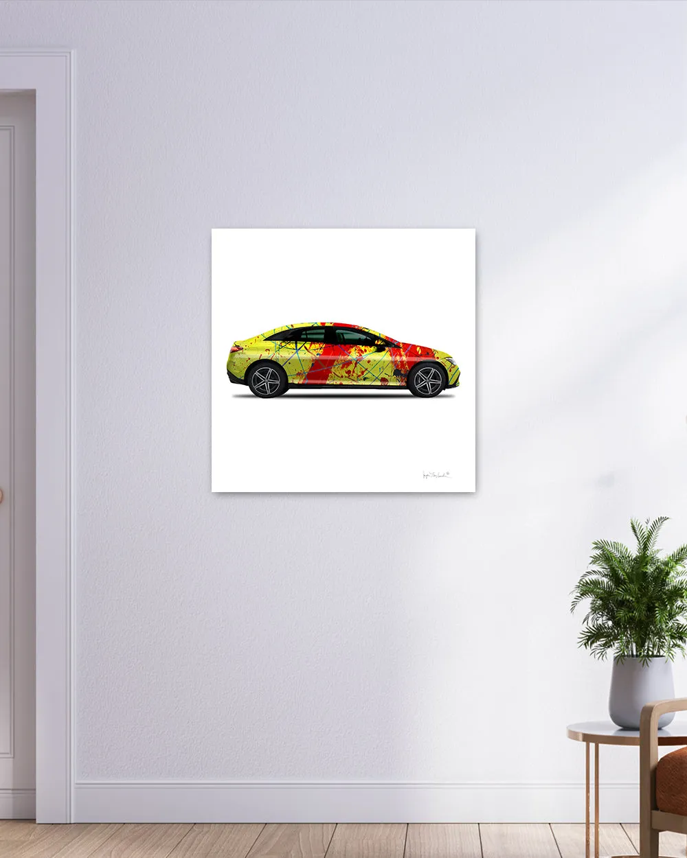 1 - Red Rocket Car by Jumper Maybach® (Print on Canvas)