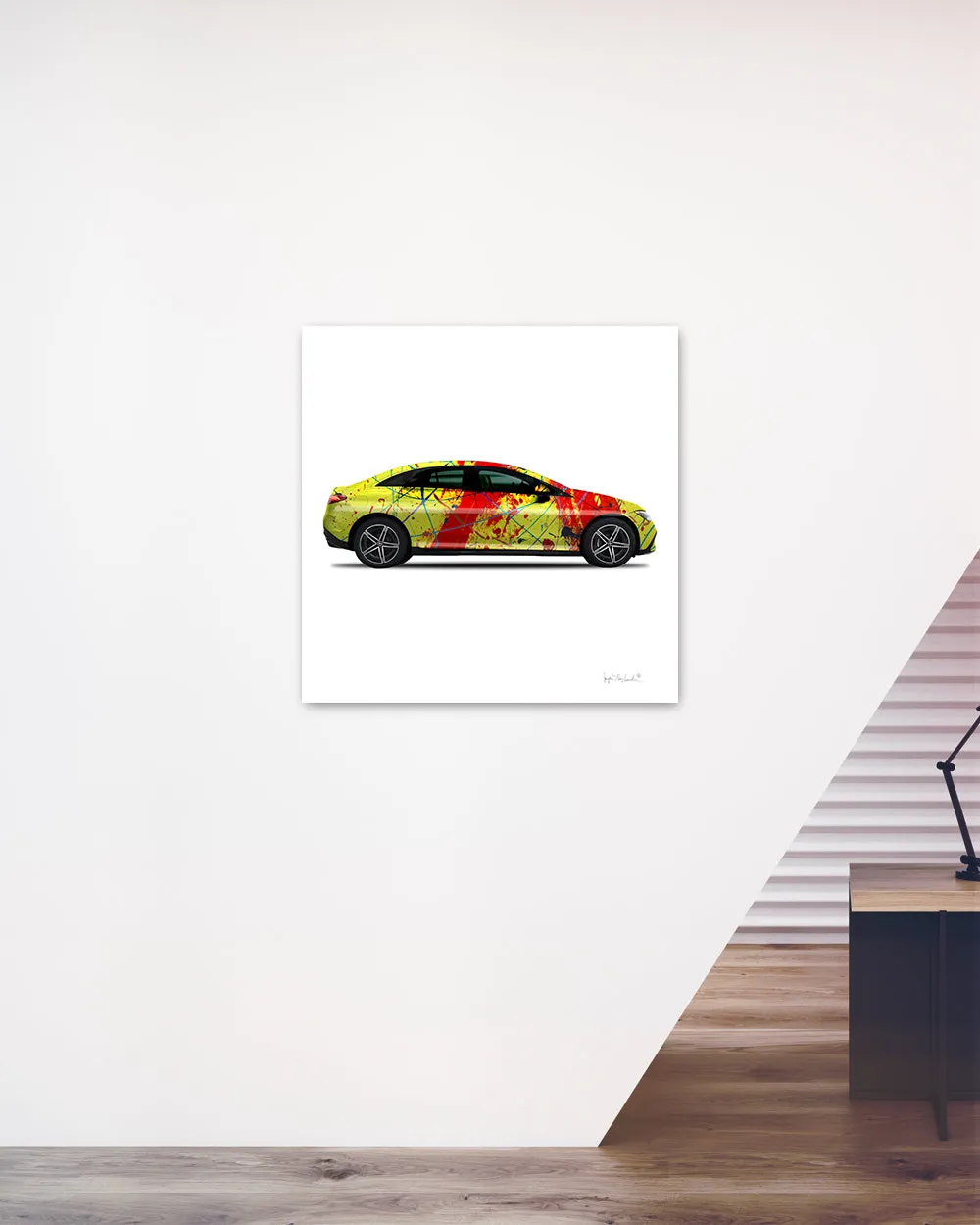 1 - Red Rocket Car by Jumper Maybach® (Print on Canvas)