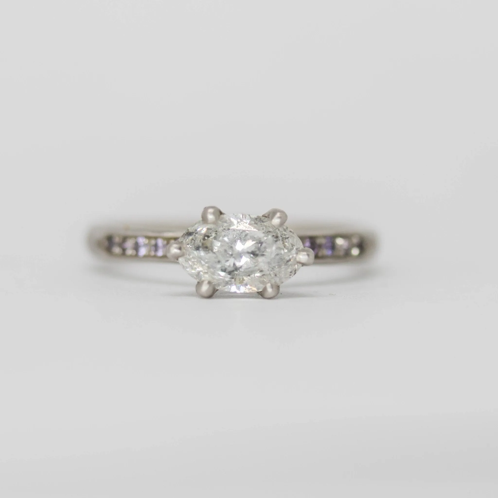 1.01 Carat Diamond Engagement Ring in Platinum - Empress Setting