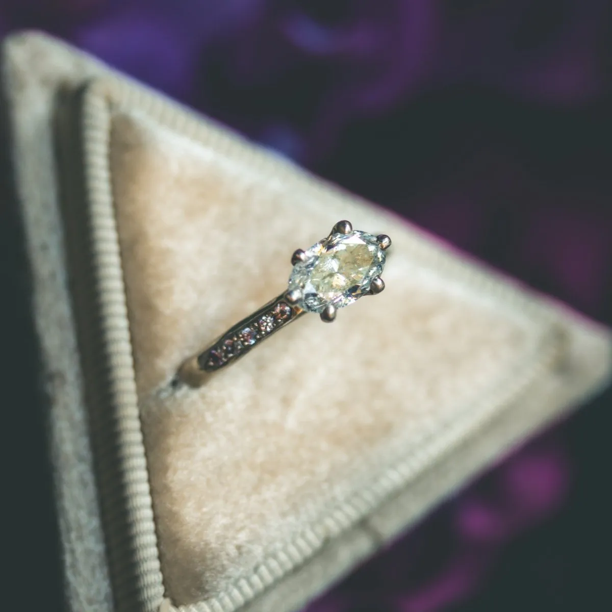 1.01 Carat Diamond Engagement Ring in Platinum - Empress Setting