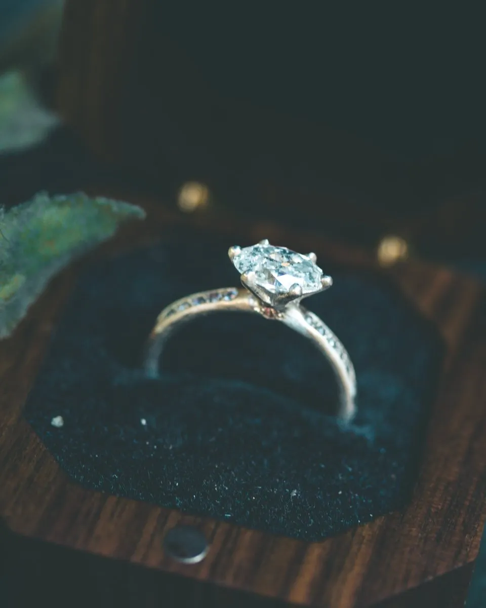 1.01 Carat Diamond Engagement Ring in Platinum - Empress Setting