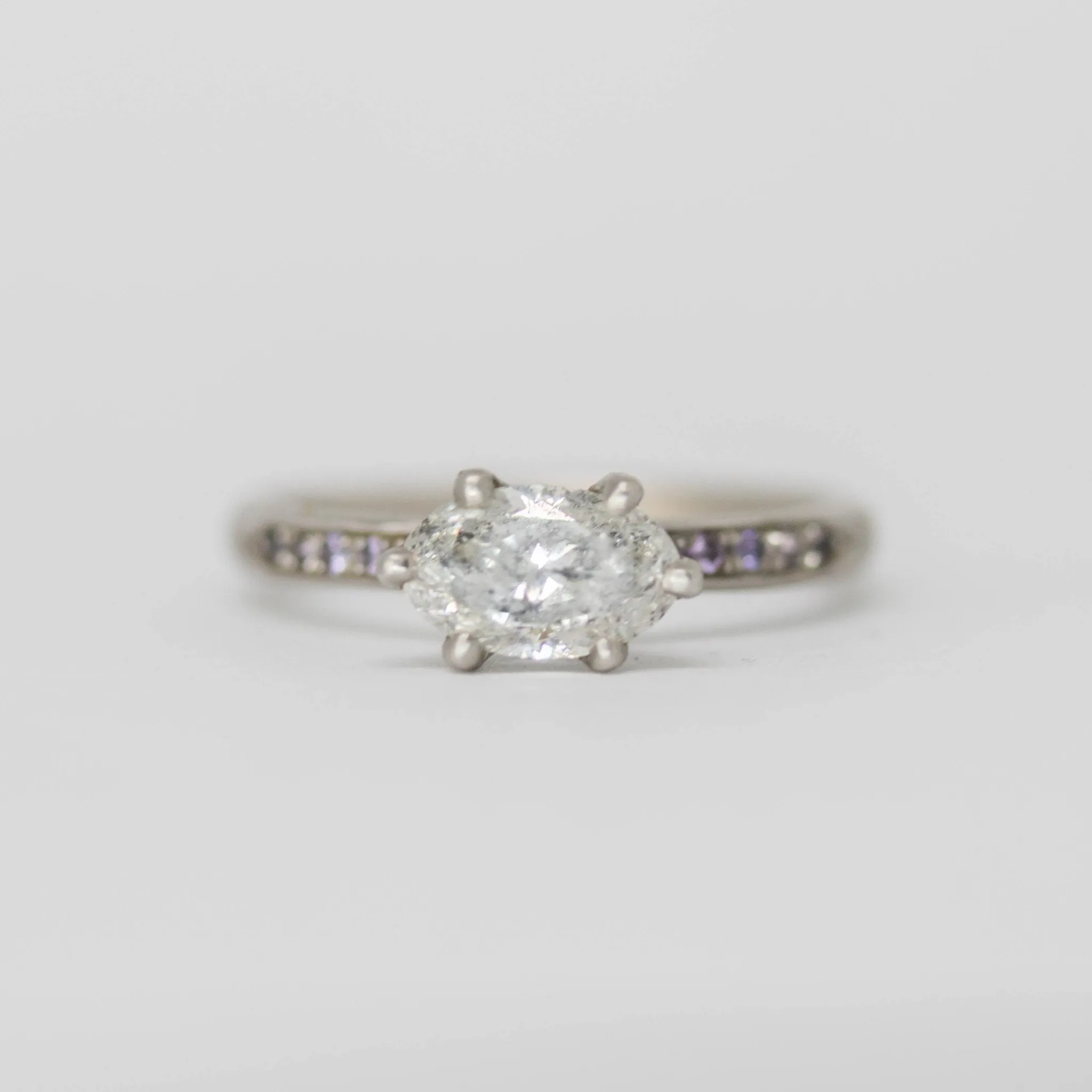 1.01 Carat Diamond Engagement Ring in Platinum - Empress Setting