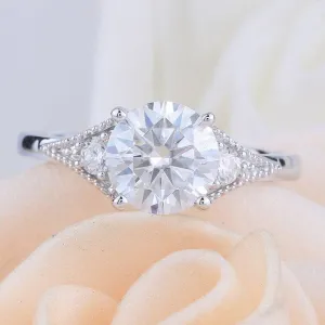 10k White Gold 1.5 Ct Diamond Engagement Ring