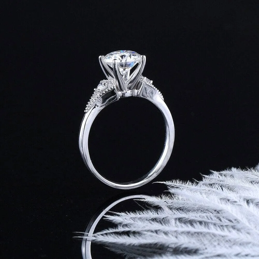 10k White Gold 1.5 Ct Diamond Engagement Ring