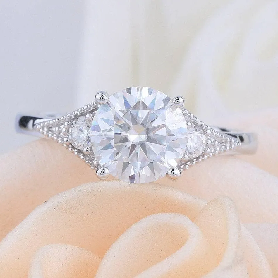 10k White Gold 1.5 Ct Diamond Engagement Ring