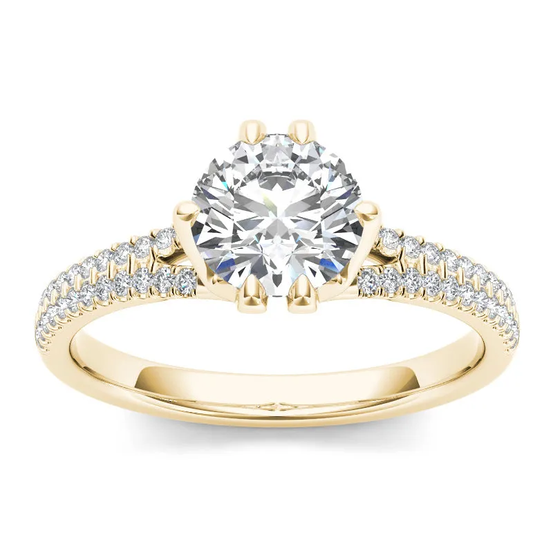 1.22ct Brilliant Cut Diamond  Gold Engagement Ring  - 01US15