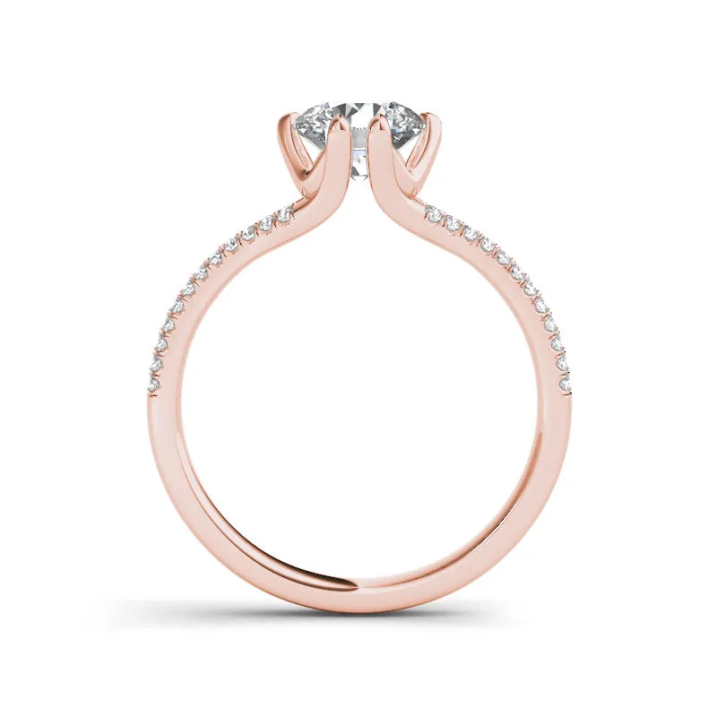 1.22ct Brilliant Cut Diamond  Gold Engagement Ring  - 01US15