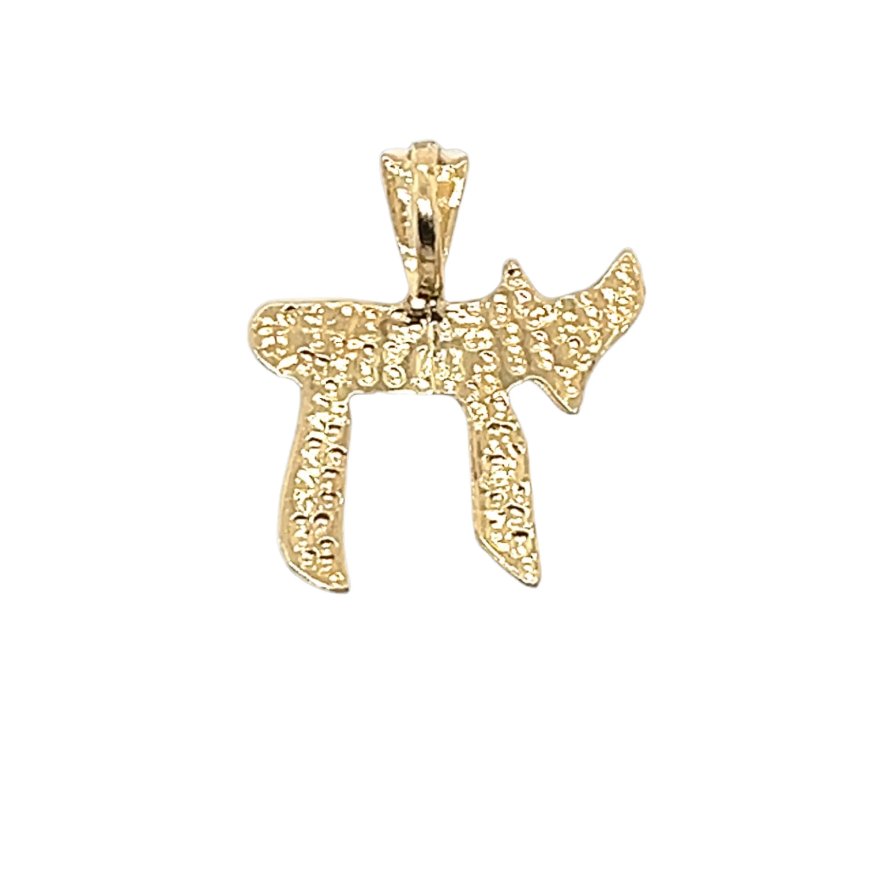14K Gold Chai Pendant