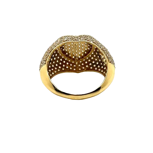 14K Gold Heart Ring W/ CZ