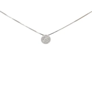 14K WHITE GOLD .50CT G VS2 MULTI DIAMOND CLUSTER SOLITAIRE PENDANT