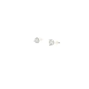 14k White Gold .95ct G SI1 Round Diamond Stud Earrings CERTIFIED BY GSI #53582100101