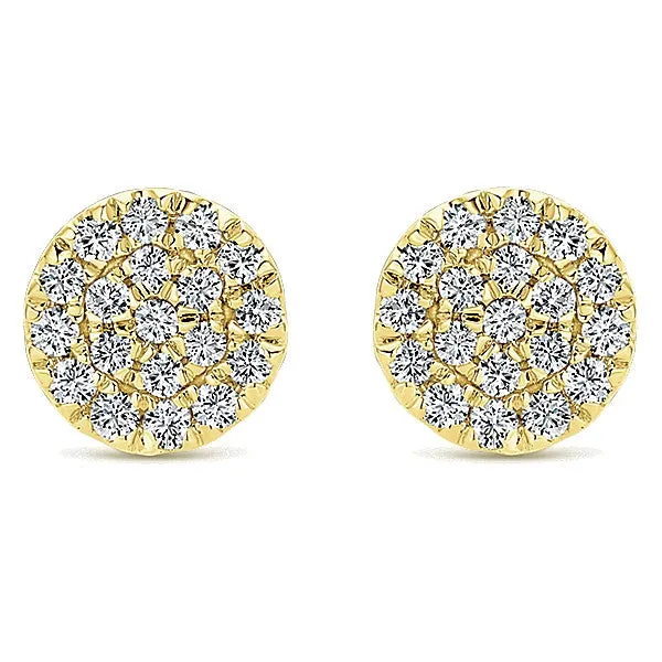 14k Yellow Gold Silk Stud