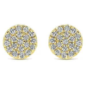 14k Yellow Gold Silk Stud