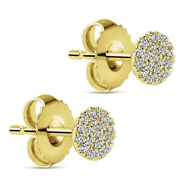 14k Yellow Gold Silk Stud