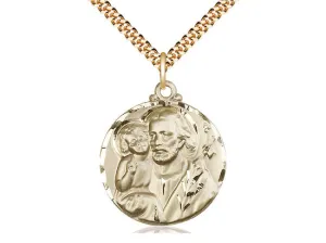 14kt Gold Filled St Joseph Medal