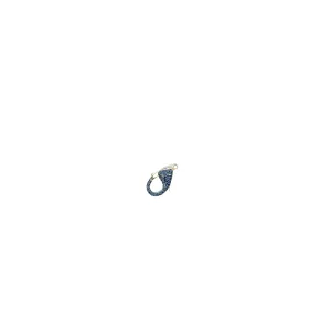 14KY .26CT BLUE SAPPHIRE LOCK CLASP 7.50X14.50MM