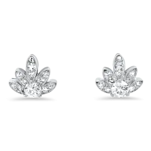 1870 Collection Platinum and Diamond Palm Array Earrings - 0.56ctw