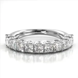 1.88 ct. Princess And Round Diamond Wedding Band