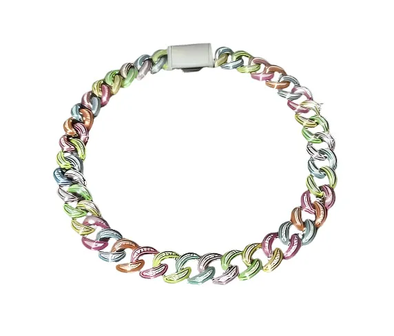 18mm Miami Cuban Glow in the dark with Lab-Created Moissanite Sterling Silver Necklace Chain -M520259