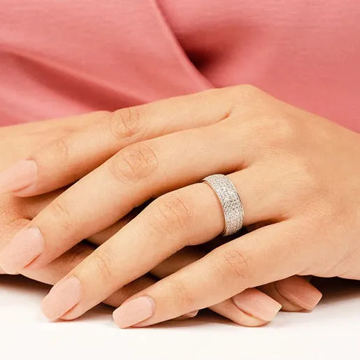 1.96 ct. Round Diamond Eternity Wedding Band