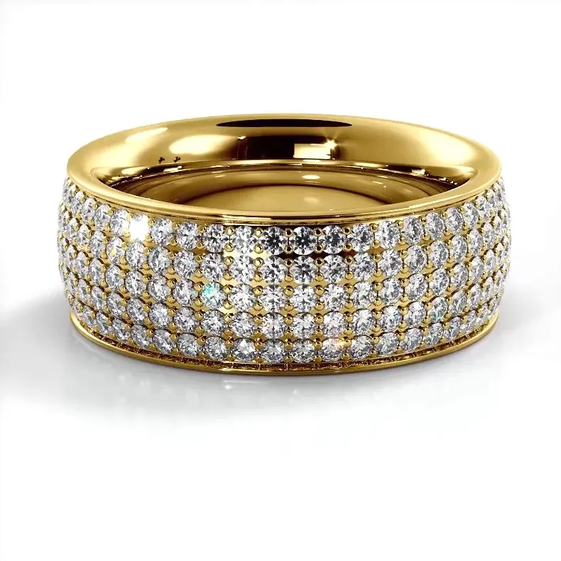 1.96 ct. Round Diamond Eternity Wedding Band