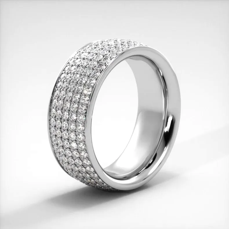 1.96 ct. Round Diamond Eternity Wedding Band