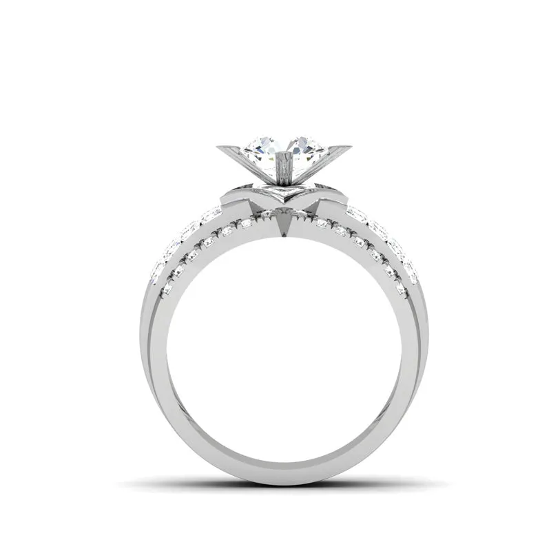 2.03ct Brilliant Cut Diamond Gold Engagement Ring - 01US18