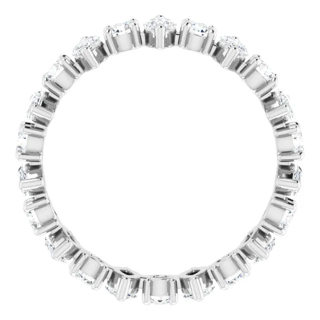 2.20 ct. Marquise & Round Diamond Eternity Band