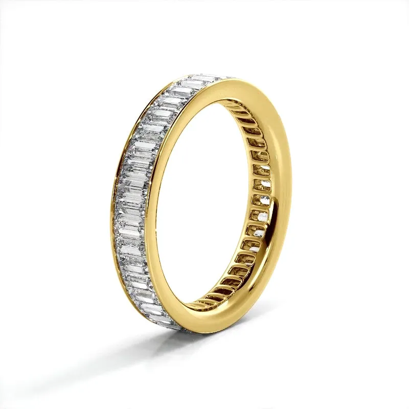 2.40 ct. Baguette Diamond Eternity Wedding Band