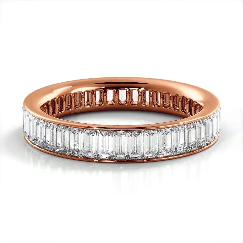 2.40 ct. Baguette Diamond Eternity Wedding Band