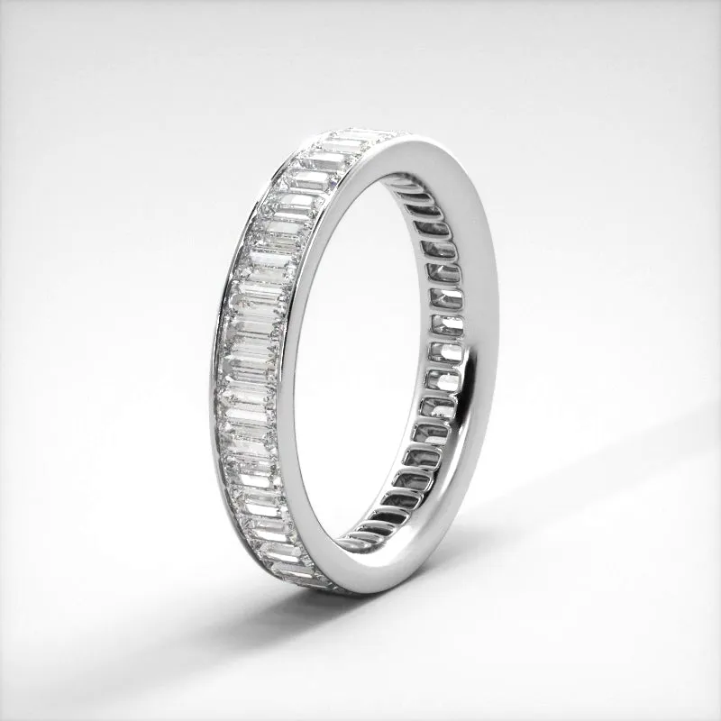 2.40 ct. Baguette Diamond Eternity Wedding Band
