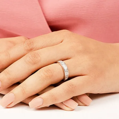 2.40 ct. Baguette Diamond Eternity Wedding Band