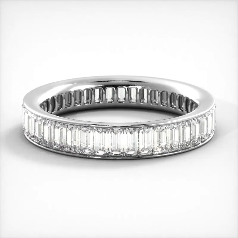 2.40 ct. Baguette Diamond Eternity Wedding Band