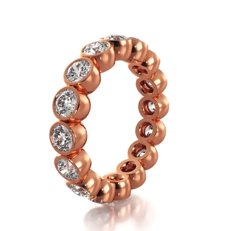 2.56 ct. Round Diamond Eternity Wedding Band