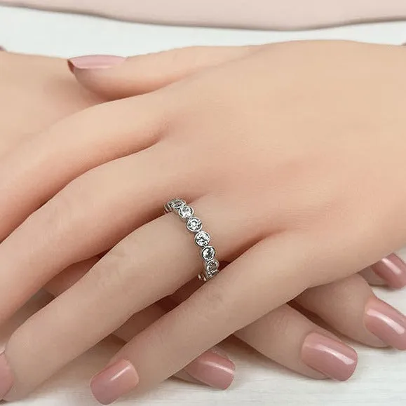 2.56 ct. Round Diamond Eternity Wedding Band
