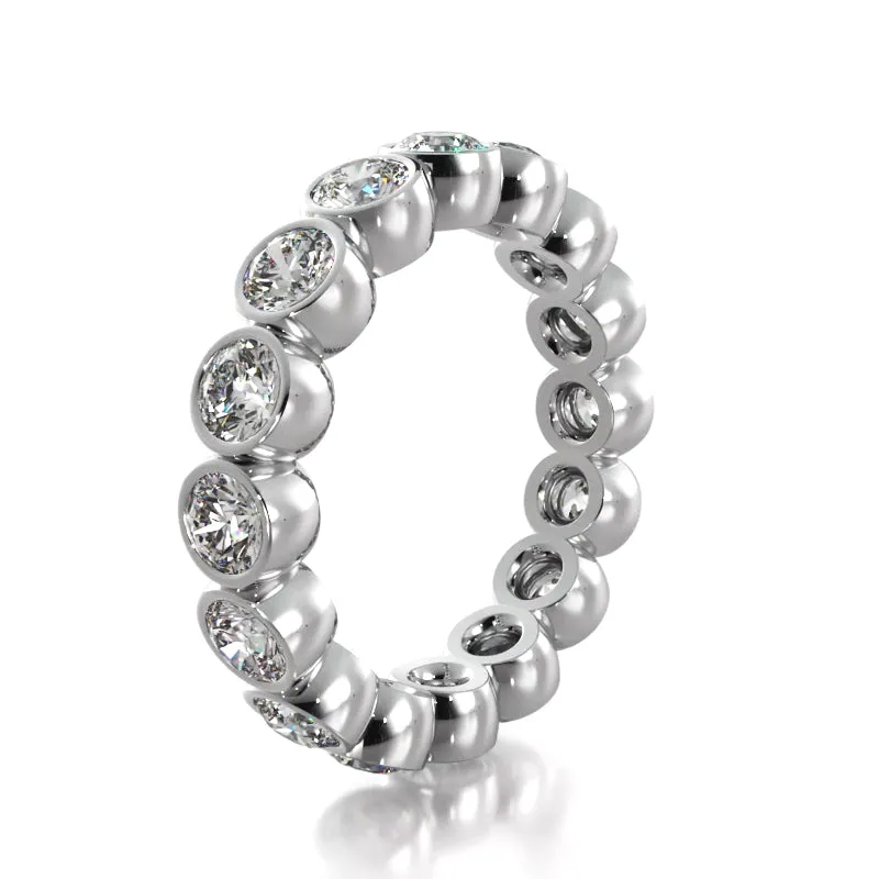 2.56 ct. Round Diamond Eternity Wedding Band