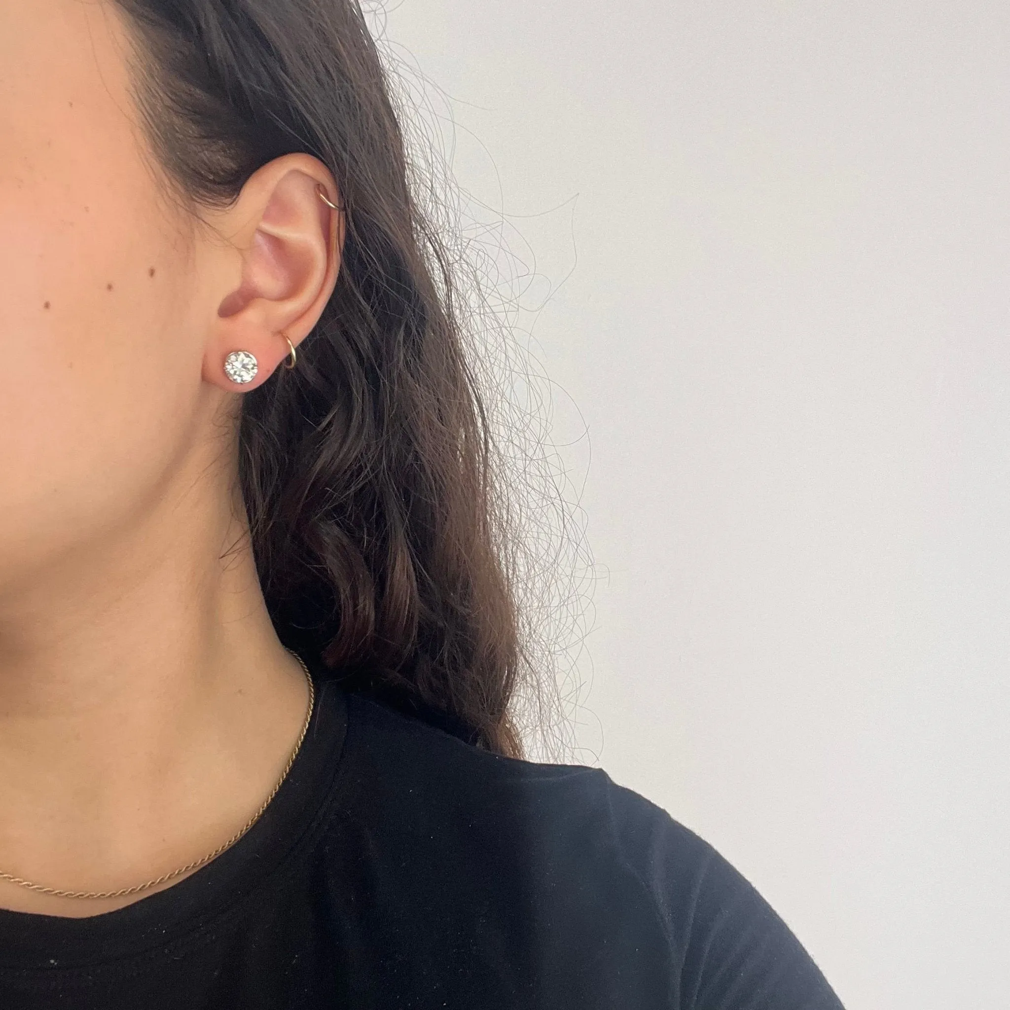 2.76ctw Transitional Cut Diamond Stud Clover Earrings