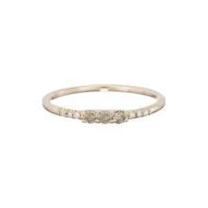 3 Champagne Diamond Equilibrium Ring