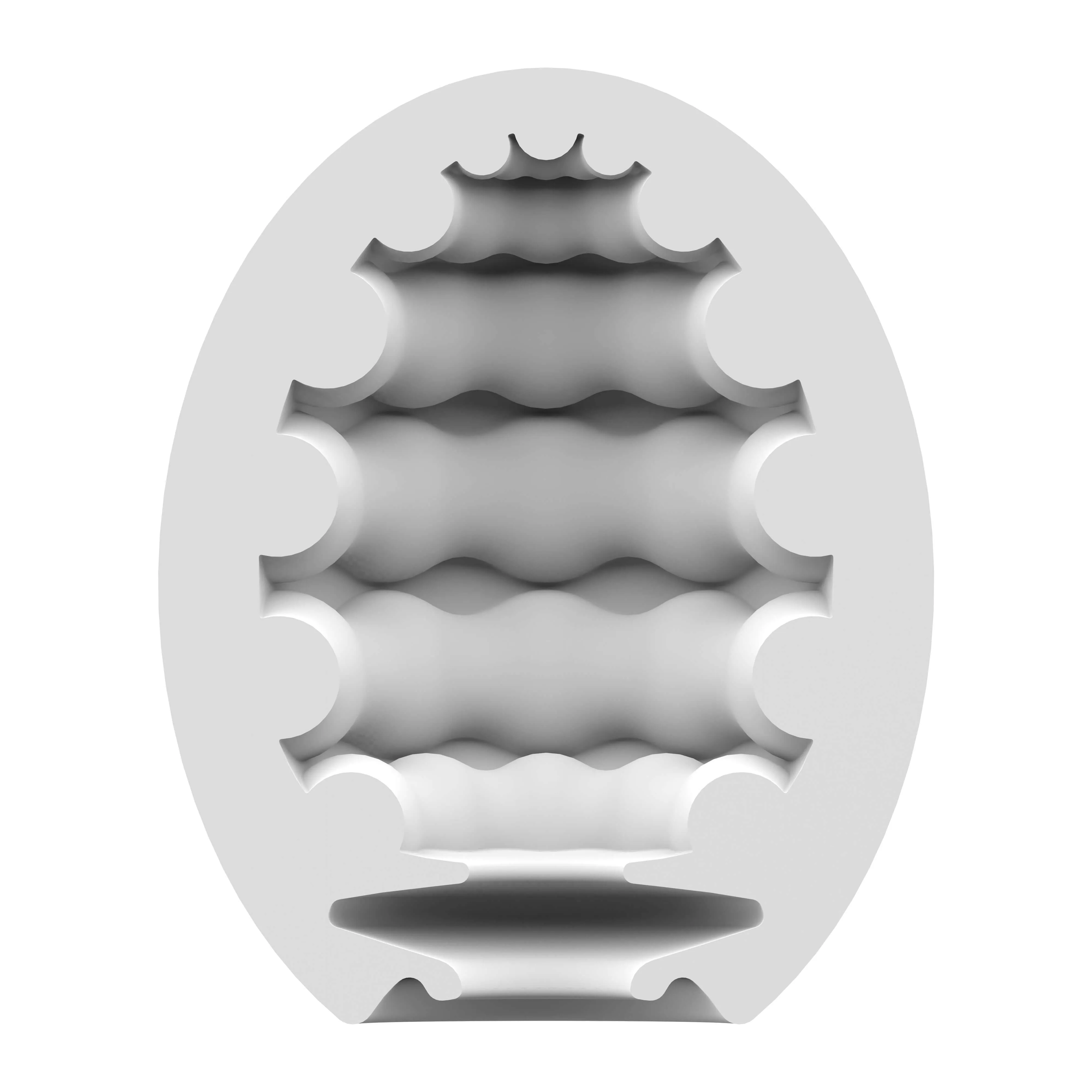 3 Pc Set Masturbator Egg - Riffle - Light Green