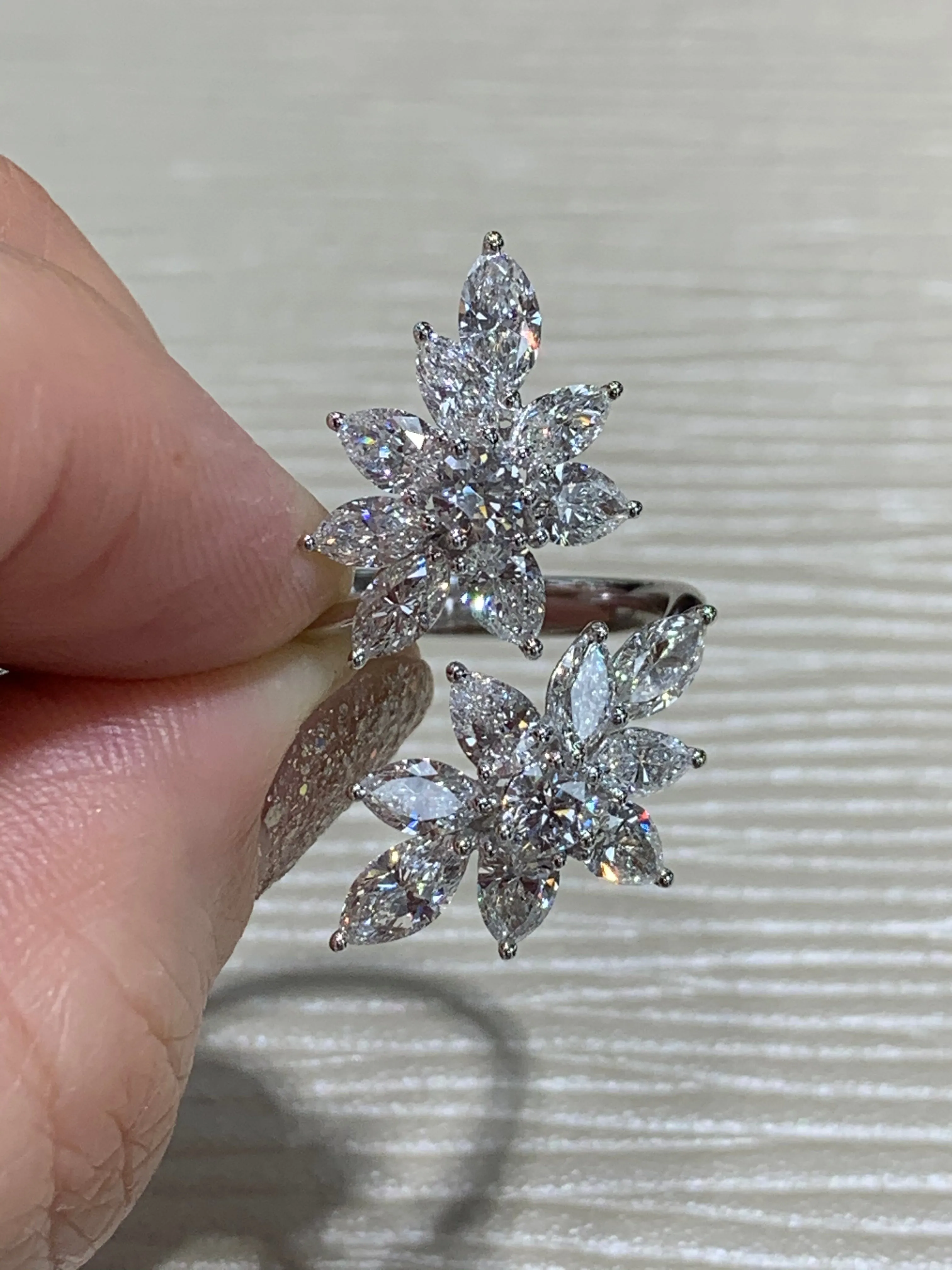 3.33ct t.w. Marquise Diamond Ring Cocktail Ring